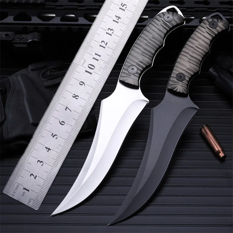 

2021 New Free Shipping Outdoor Fixed Tactical Knife Wilderness Self-defense Camping Survival Sharp Fruit Army Knives EDC Tools