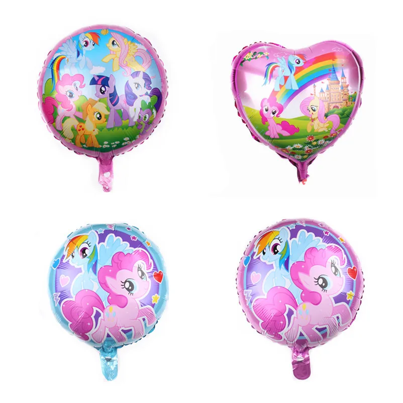 1 шт. 45X45cm Мой маленький пони шарик из фольги в форме globos детское платье для дня