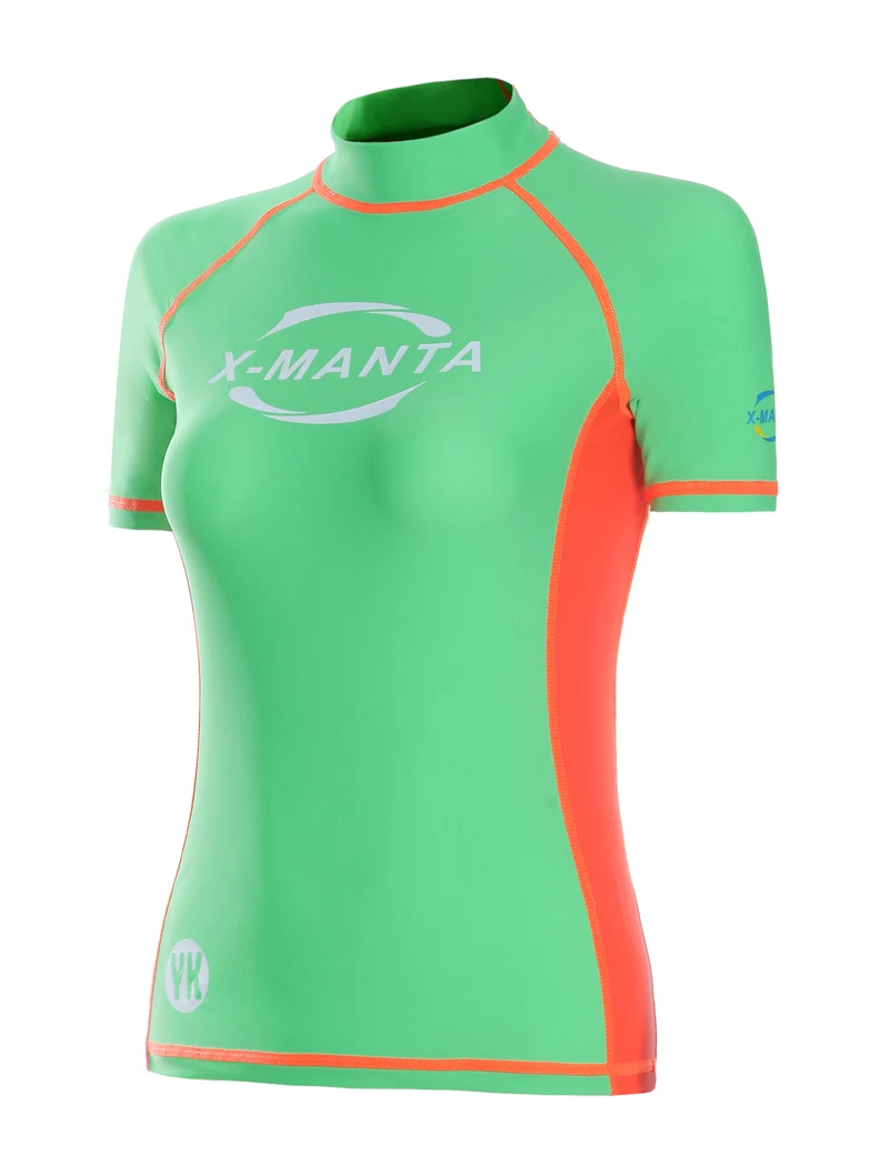 Лидер продаж 2016 женская одежда для плавания с коротким рукавом и надписью