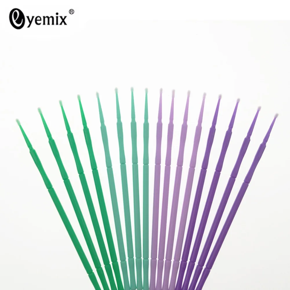 Одноразовые кисти для макияжа 100 шт./упак. без ворса Микро Кисти наращивания