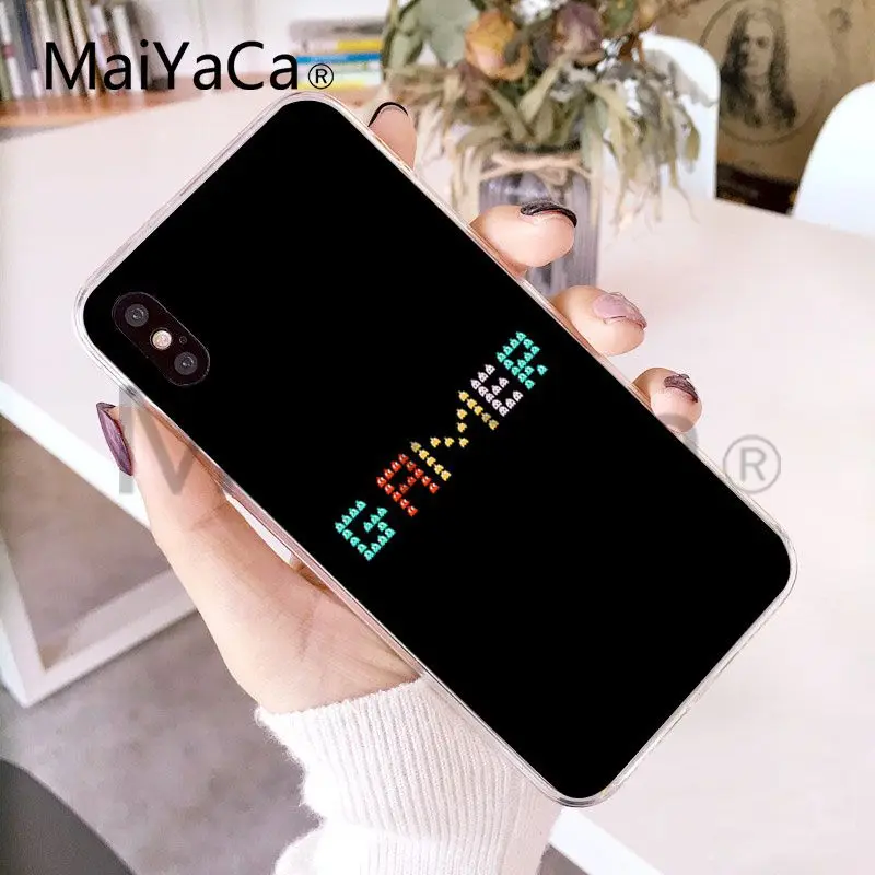 MaiYaCa Pacman Gamer Nerd аксессуары для телефонов Чехол Apple iphone X и 8plus 7 7plus 6s Plus XS XR 5c
