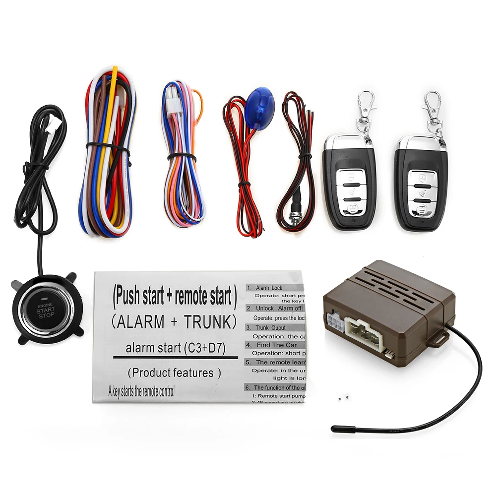 Универсальный C3 12 V автомобильный Противоугонный Системы Звуковая и визуальная