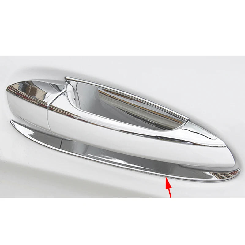 

4x Chrome Door Handle bowl Decorator Cover Trim For Mercedes-Benz B Class W246 12-16 & C Class W204 10-14 & CLS Class C218 11-16