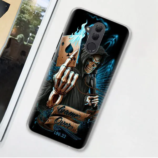 10 Цветочный Череп сахарный череп чехол для телефона для huawei Коврики 20 Pro 10 20 Lite P Смарт плюс P30 Pro P30 P20 Lite чехол Coque - Цвет: 10