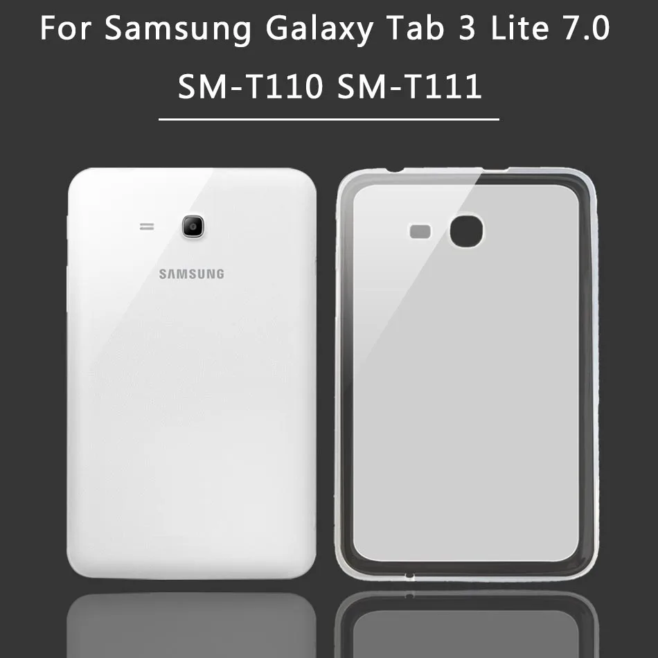 Силиконовый чехол для планшета Samsung Galaxy Tab 3 Lite 7 0 Advanced 2/Note 8 10 1 SM T310 T311 T210 T110 T583 P600