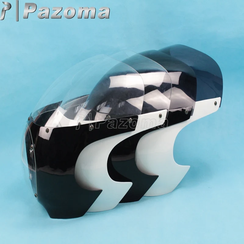 Пластиковый ветровой экран Pazoma для Кафе Racer Style Racing Viper 5-3/4 &quot ветрозащитные
