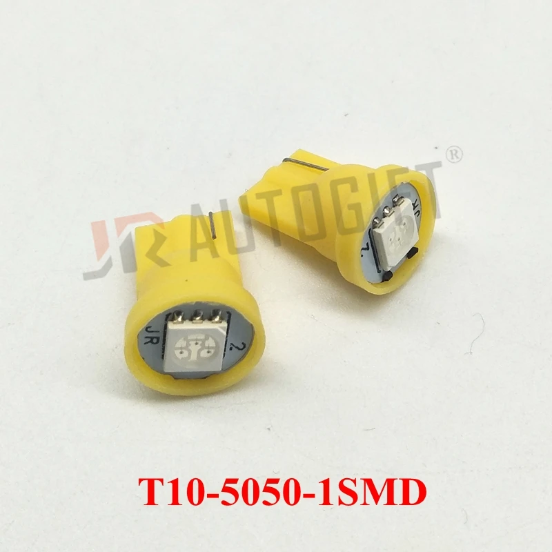 100 шт. супер яркий 12В 24В T10 5050 1SMD красный 194 168 W5W автомобильный боковой клиновидный