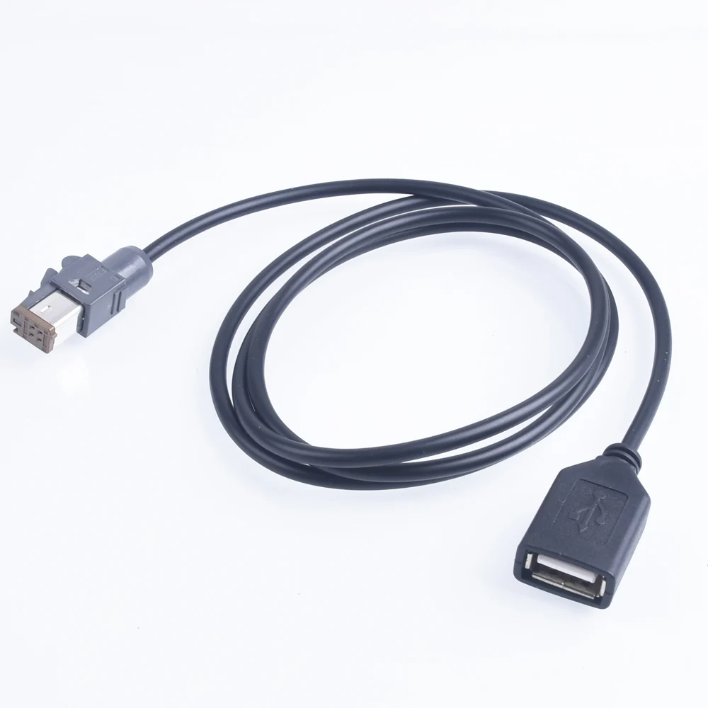 Автомобильный Aux аудио вход медиа провод передачи данных разъем к USB адаптер