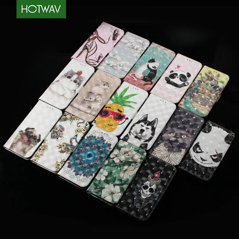 HOTWAV 3D Флип кожаный чехол для Samsung A6 2018 5 6 дюймов с подставкой держатель карты