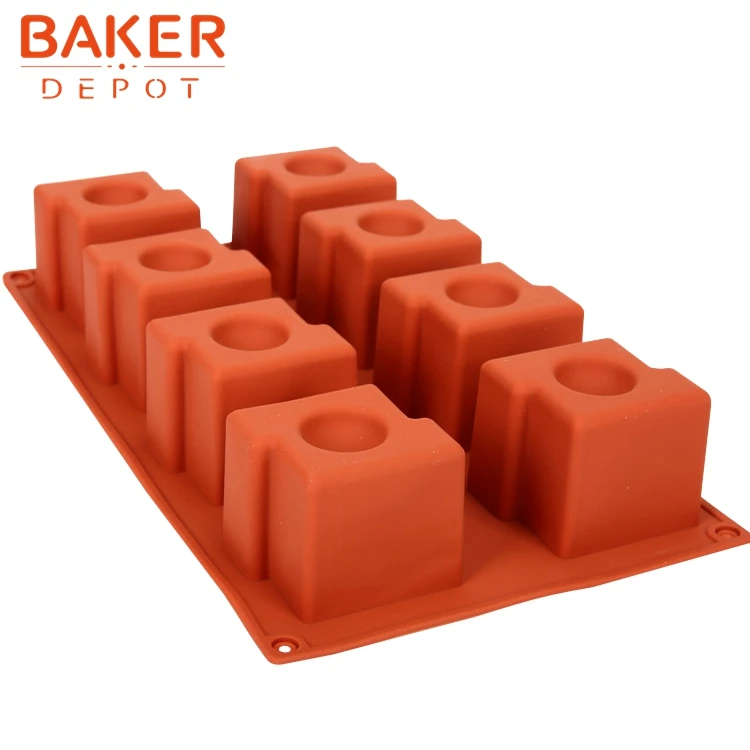 BAKER DEPOT 8 полость силиконовая форма для торта ручная работа Мыло Форма пудинг jello