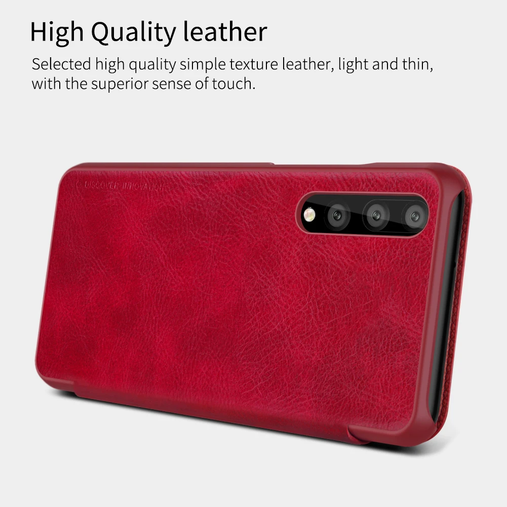 Nillkin чехол для Huawei p20 Pro Leather Чехлы и сумки телефона Qin Series натуральная Роскошный