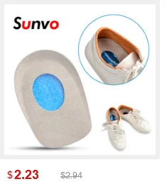 Sunvo, стелька из пены с эффектом памяти, дезодорант, уход за ногами, облегчение боли, подушечки на пятке, амортизирующие стельки для женщин и мужчин