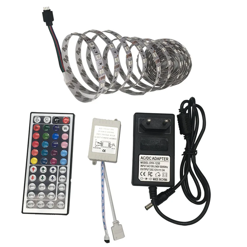 5050 Светодиодная лента DC12V 60 светодиодов/м 5 м/рулон гибкая светодиодная RGB Fita