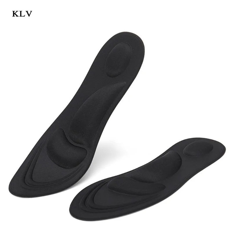 KLV 4D массажные спортивные прокладки из губки стельки на высоком каблуке для обуви