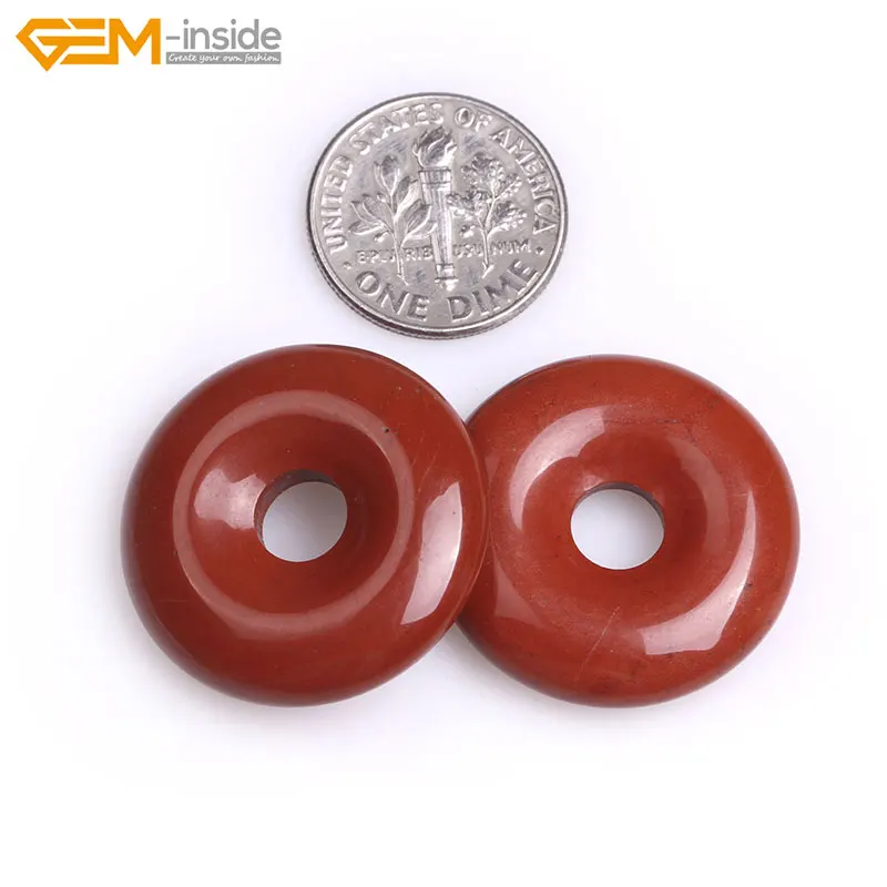 Круглые бусины-пончики для изготовления ювелирных изделий 25 мм | Украшения и