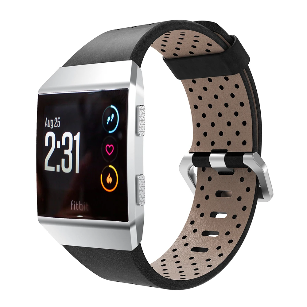 Сменный спортивный ремешок для Fitbit из ионной перфорированной кожи, аксессуар для браслета, ремешок для часов, Прямая поставка, sep27 браслет
