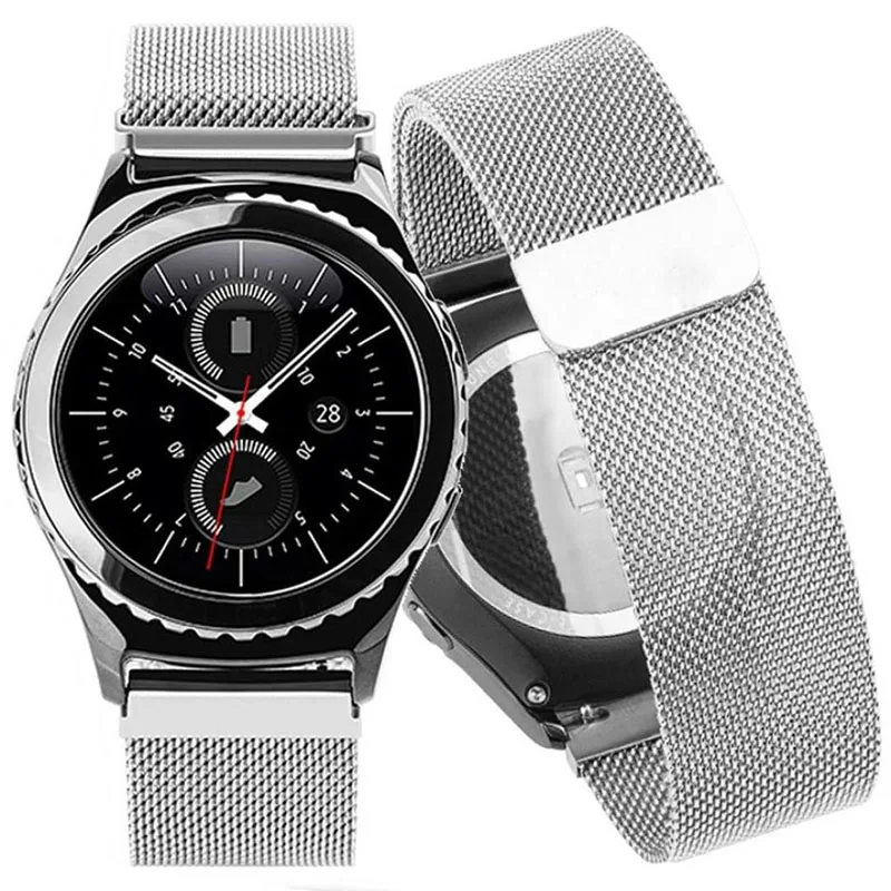 20 мм Миланский сменный Браслет для Samsung Gear S2 Смарт-часы Galaxy часы Active /42 ремешок
