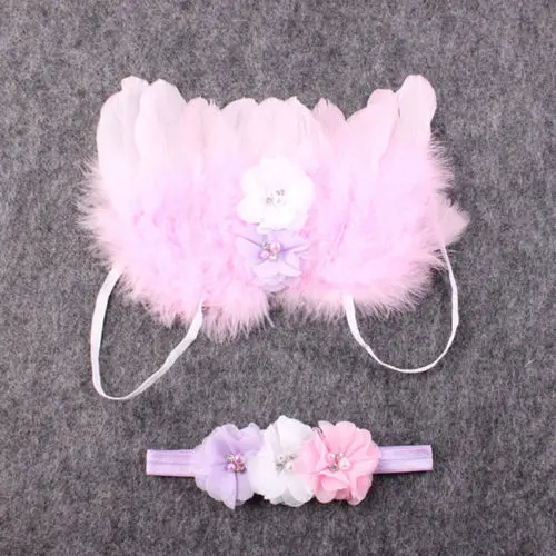 Новорожденные девочки дети белые крылья ангела перо для украшения вечерние и