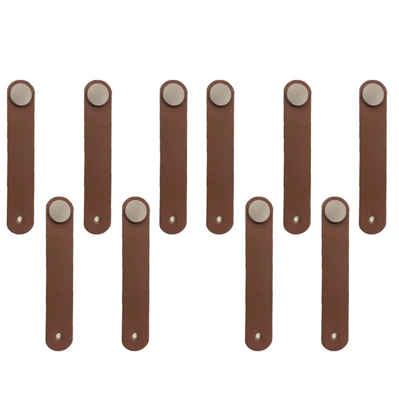 10 шт. ручки для шкафа ручной работы кожаные комоды круглые ящиков дверные