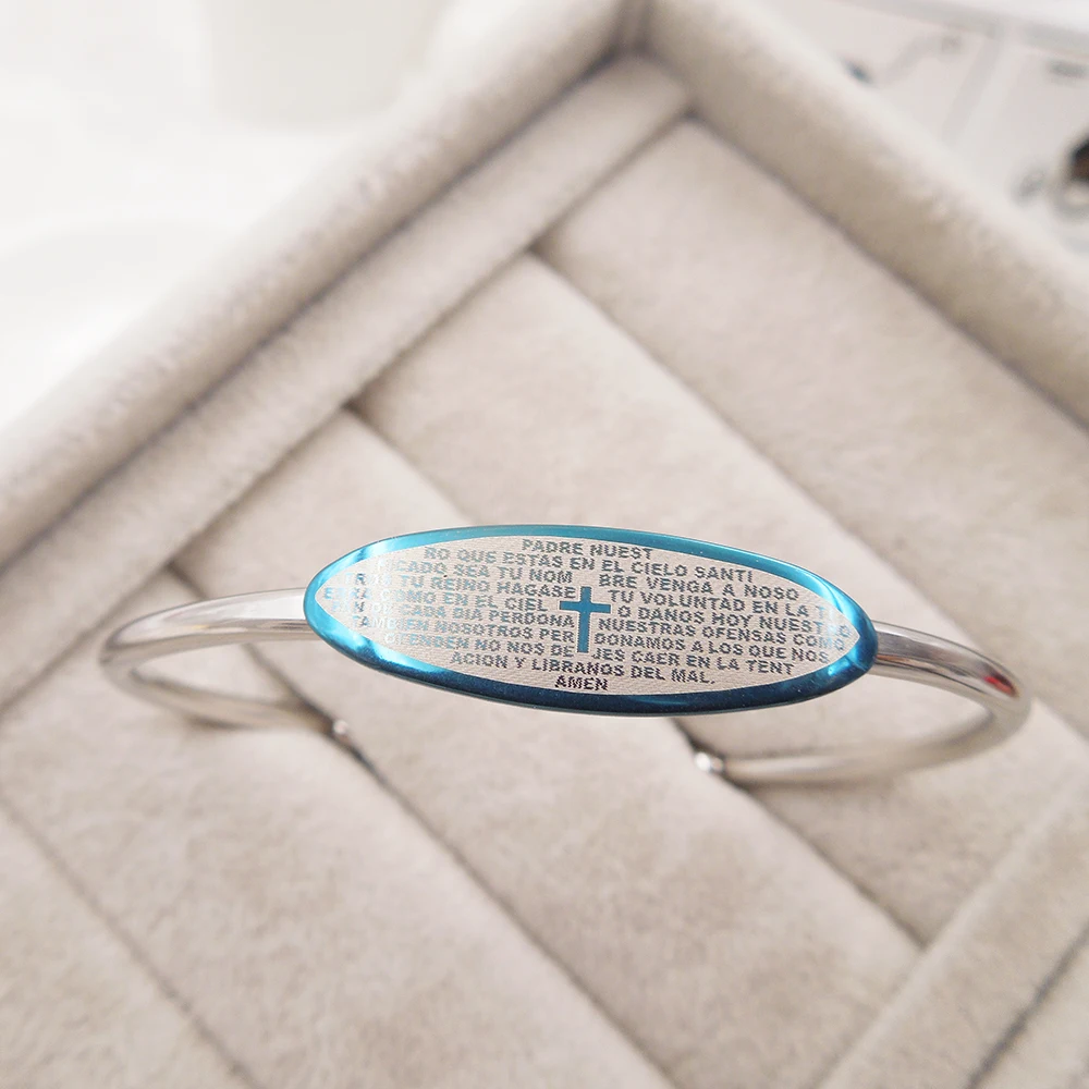 Браслет из нержавеющей стали с посеребренным покрытием 2016 браслет 316L для