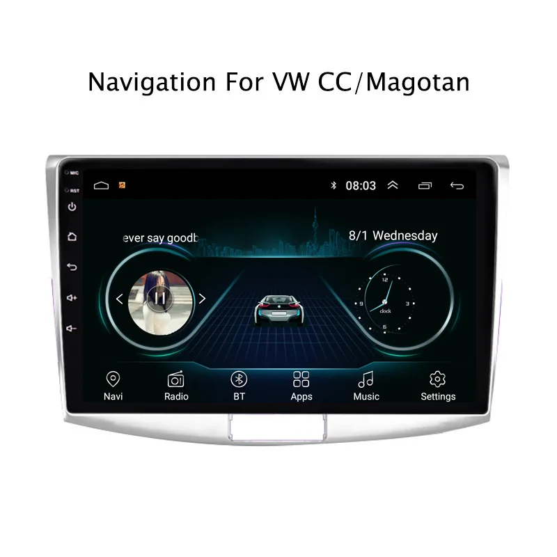 NaviTopia Android 8 1 автомобильный Радио стерео видео плеер для VW CC Magotan 2012 2018 с