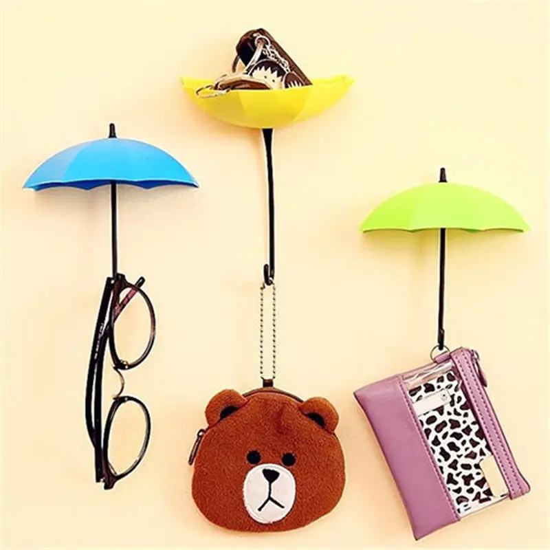 Креативный 3 шт./лот креативный красочный настенный держатель для ключей в форме