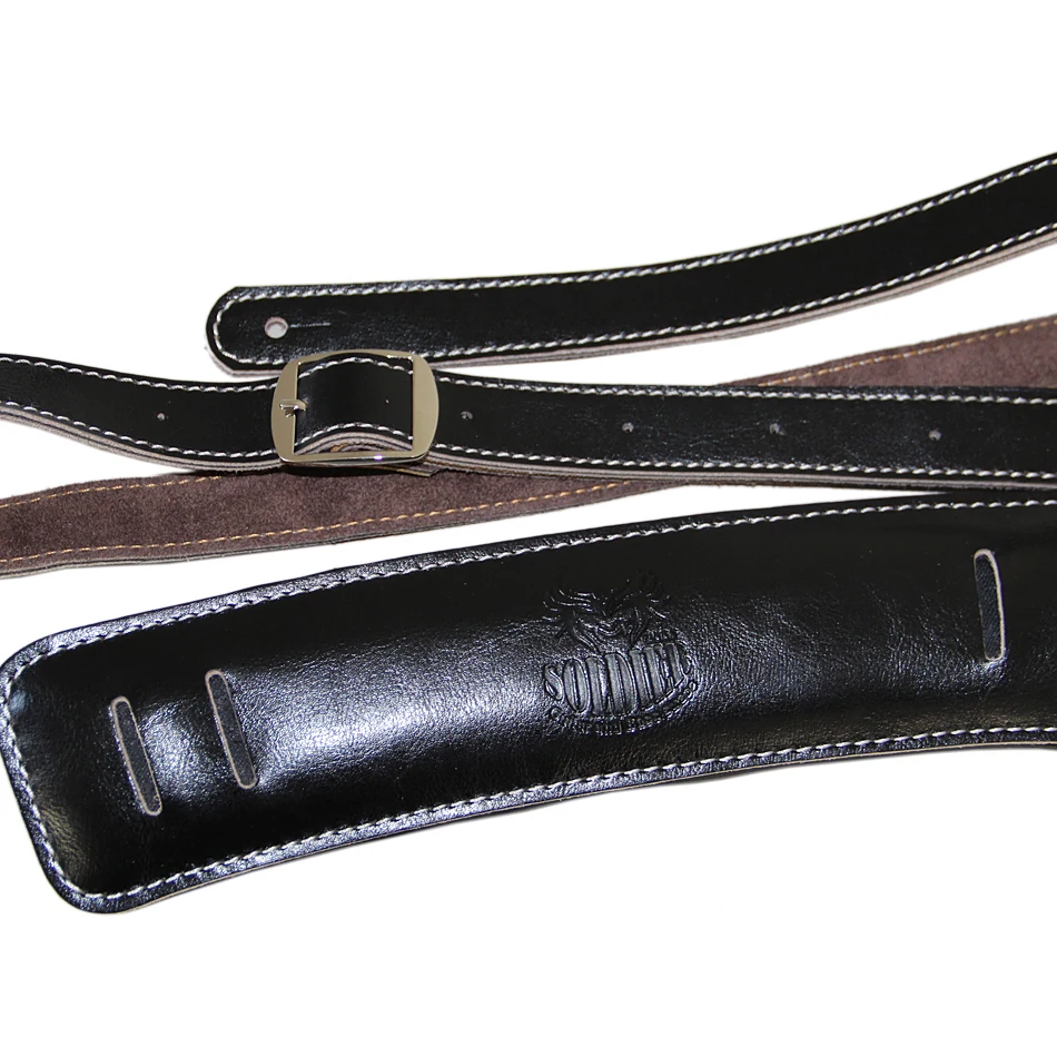 Припой наплечная обивка Улучшенный кожаный пояс с басами рокабилли до 61 дюйма