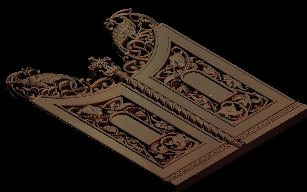 Рельефная дверь 3D cnc резьба engraing модель в STL M176| |