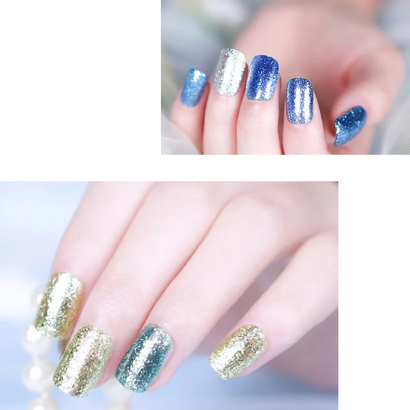 Рухойя сверкающий Платиновый металлический Цветной Гель-лак УФ-светодиодный