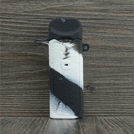 Black white Защитный силиконовый чехол для SMOK Nord Vaporizer Pod Starter Kit Box Mod чехол для вейпа Резиновая кожа основы стикер рукав Корпус Корпуса - Цвет: Black white