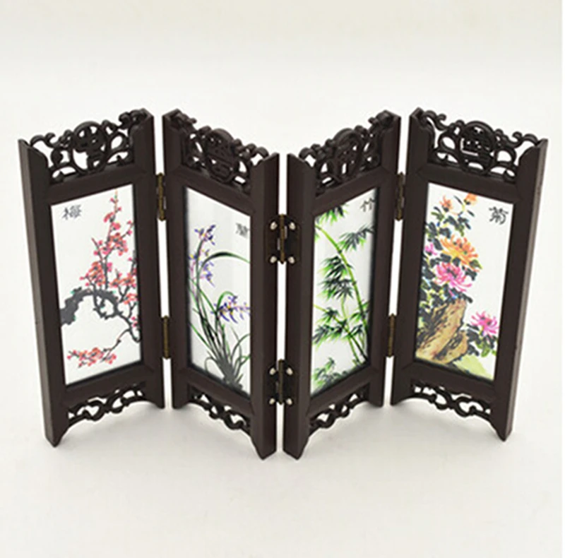 

Multi-pattern Antique Small Screen Chinese Style Mask Ornaments Features Crafts Tourism Souvenirs Gift Home Decoration