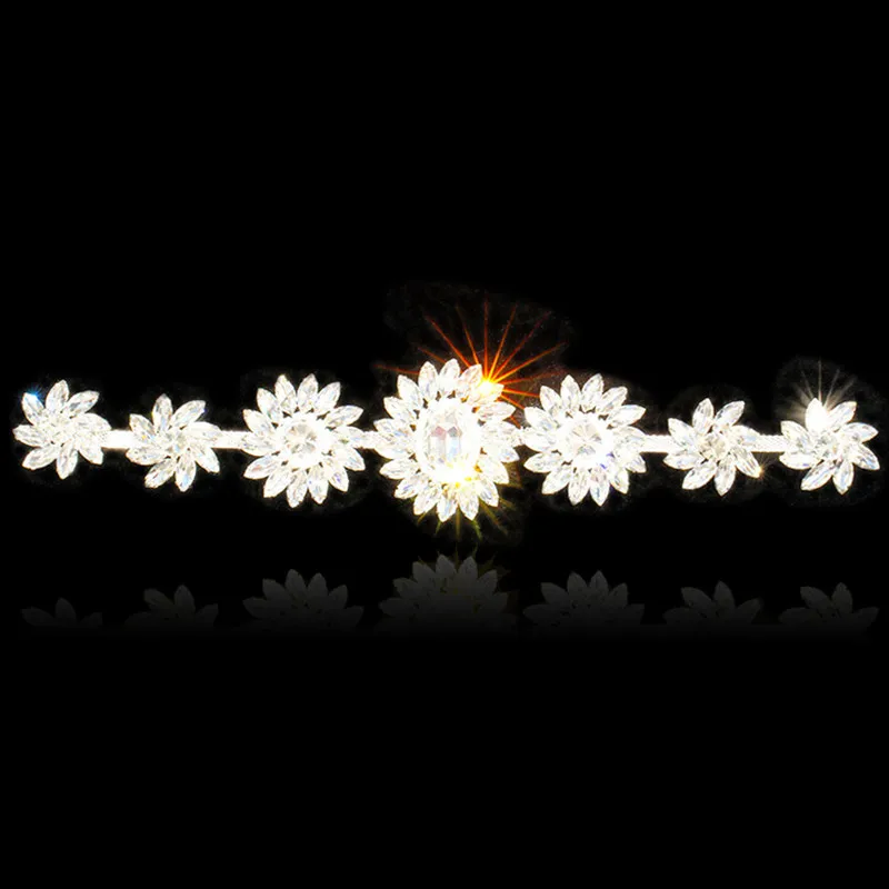 Cusack цветок от солнца Кристалл Стразы аппликация для свадебных платьев пояс