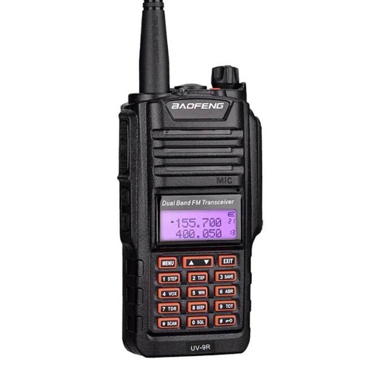 Горячая Ip67 водонепроницаемый пылезащитный обновленный baofeng uv-9r с 8 Вт uhf vhf Двухдиапазонный двухсторонний радиоприемник большой дальности Водонепроницаемая рация