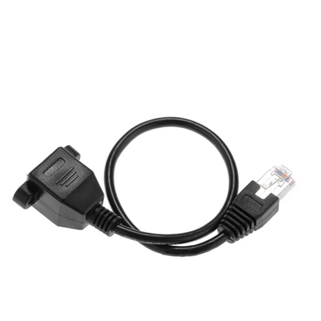 Dewtreetali Новый 1FT RJ45 штекер к гнезду винт Панель Крепление Ethernet LAN Сетевой
