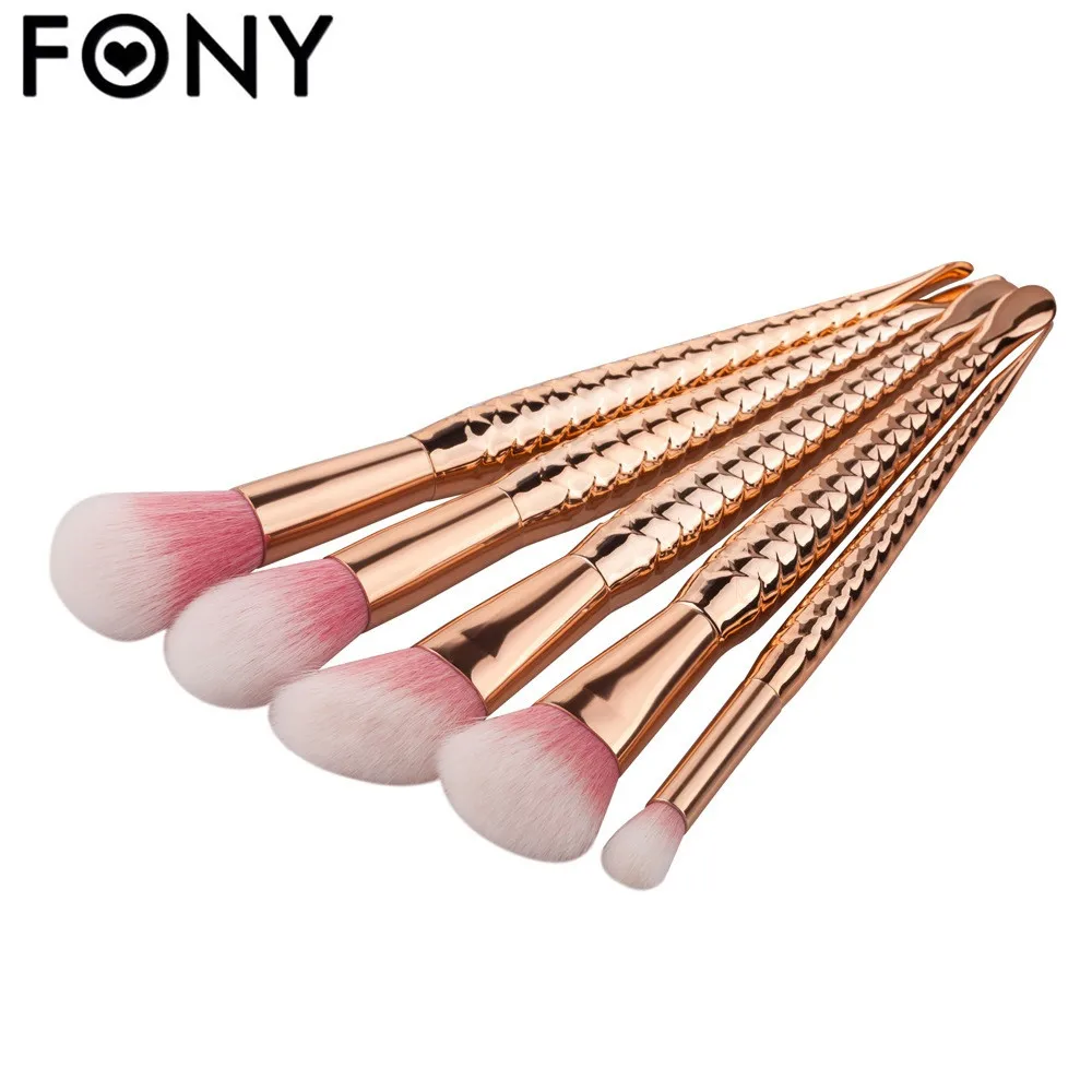 Fony Новых Мужчин 11 шт. Русалка Фонд Кисти Для Макияжа Pro Тени Век Бровей