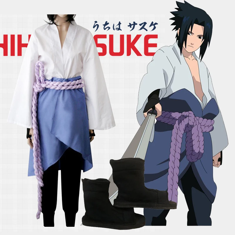 Akatsuki Sasuke Itachi Coat uchiha madara Uchiha костюм для косплея Orochimaru полный комплект костюмы на