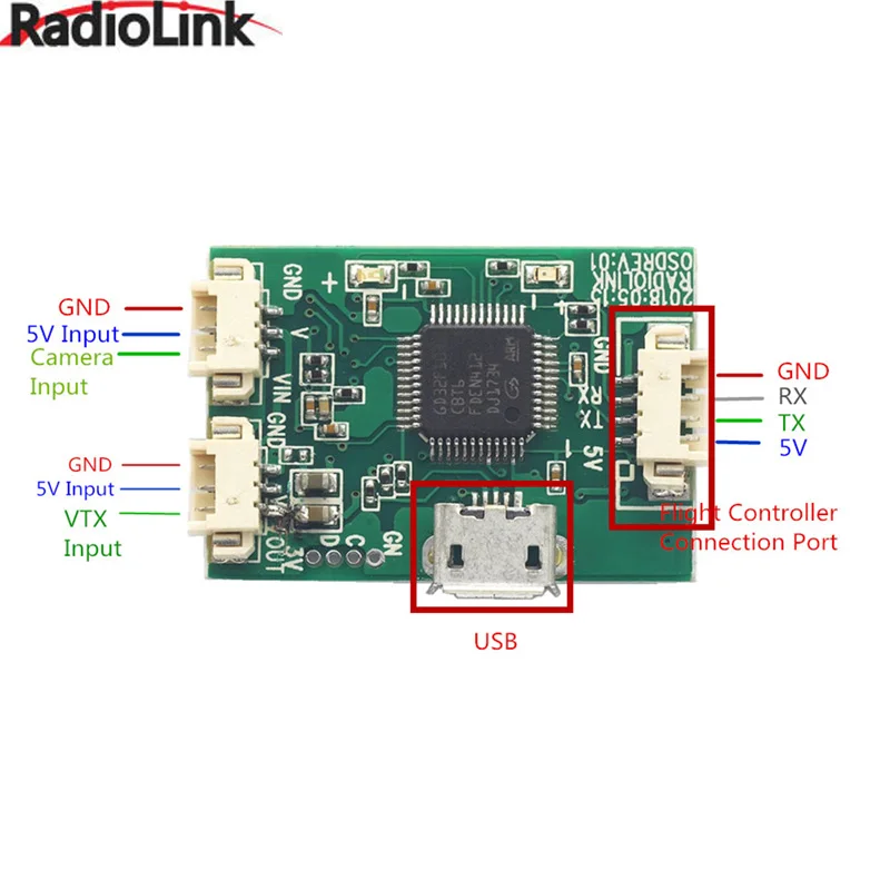 Radiolink Mini Модуль OSD для PIX / Pixhawk плата контроллера полета RC Drone | Игрушки и хобби