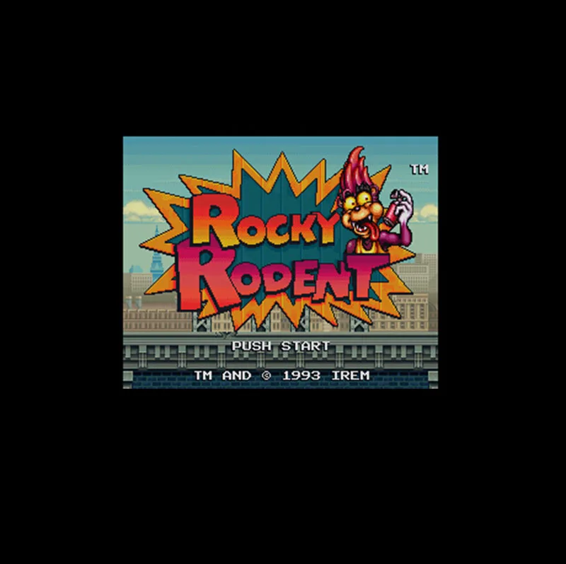 

Rocky Rodent NTSC Version 16 Bit 46 Pin Big Gray Game Card For USA Game Players