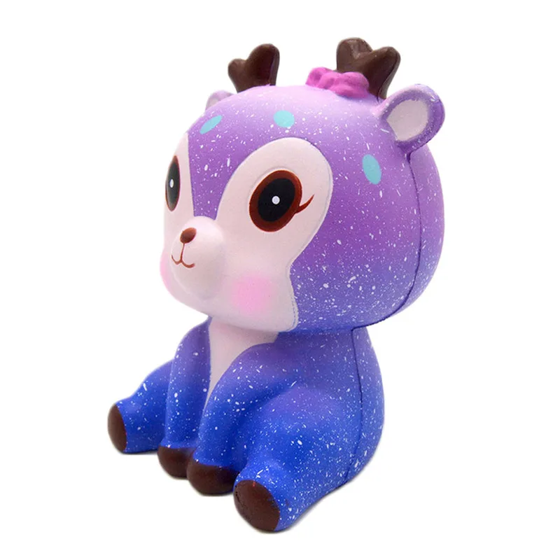 Большой Jumbo милый Kawaii Deer Squishy Squeeze Squishi Squshy игрушка медленное увеличение для