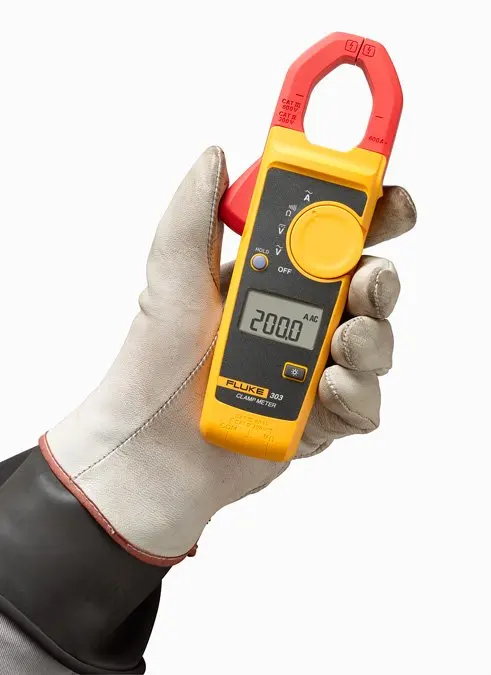 100% Аутентичный Fluke 303 цифровой клещи AC/DC мультиметр AC 600A 1.8% точность подсветки