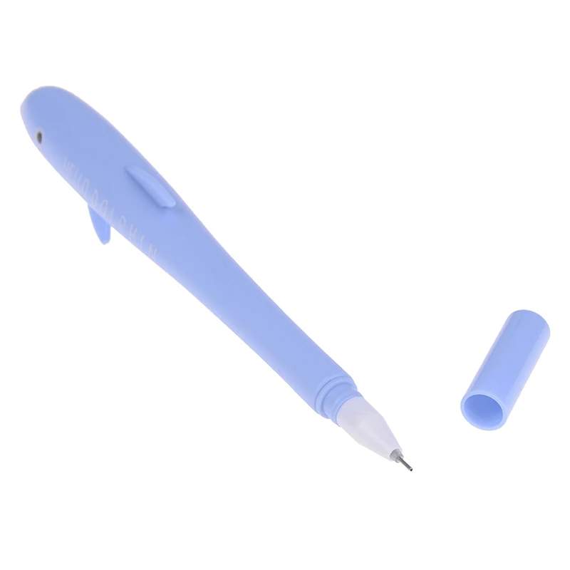 1 шт гелевая ручка в стиле мультфильма форме дельфина черные и синие чернила 0 5 мм