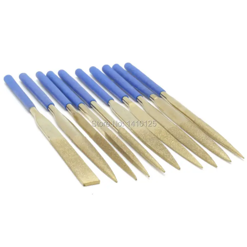 Набор пилок с алмазным покрытием для ремонта ювелирных изделий 10 шт. 7 дюймов 180 мм