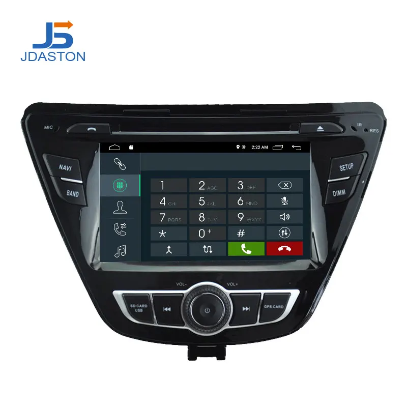 JDASTON Android 10 Автомобильный DVD плеер для Hyundai ELANTRA 2013 2014 2015 Мультимедиа GPS навигация 2Din