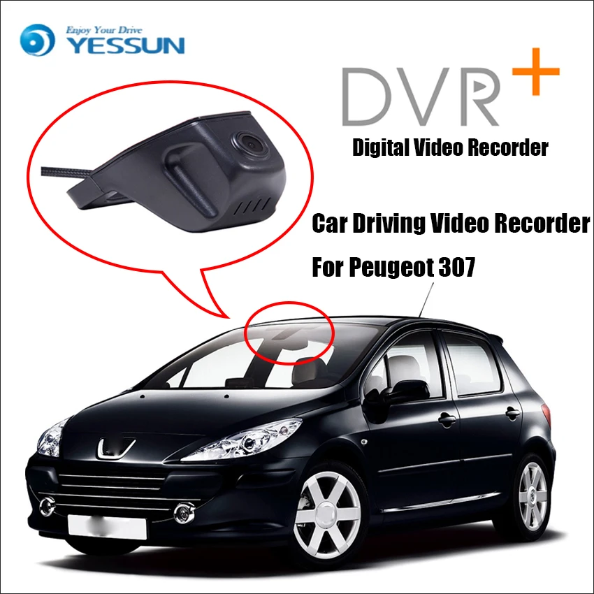 

Цифровой видеорегистратор YESSUN, HD 1080P, для Peugeot 307