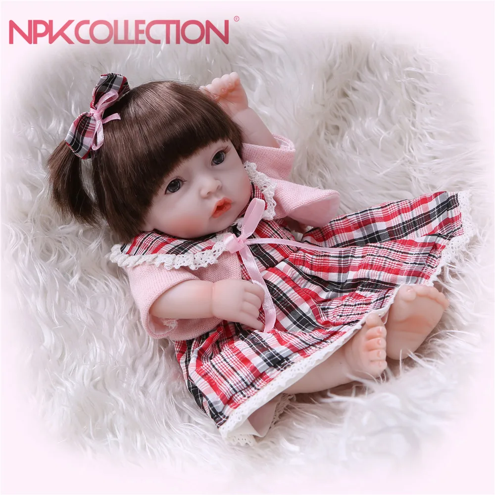Кукла реборн Мягкая силиконовая NPKCOLLECTION Реалистичная кукла-младенец маленькая