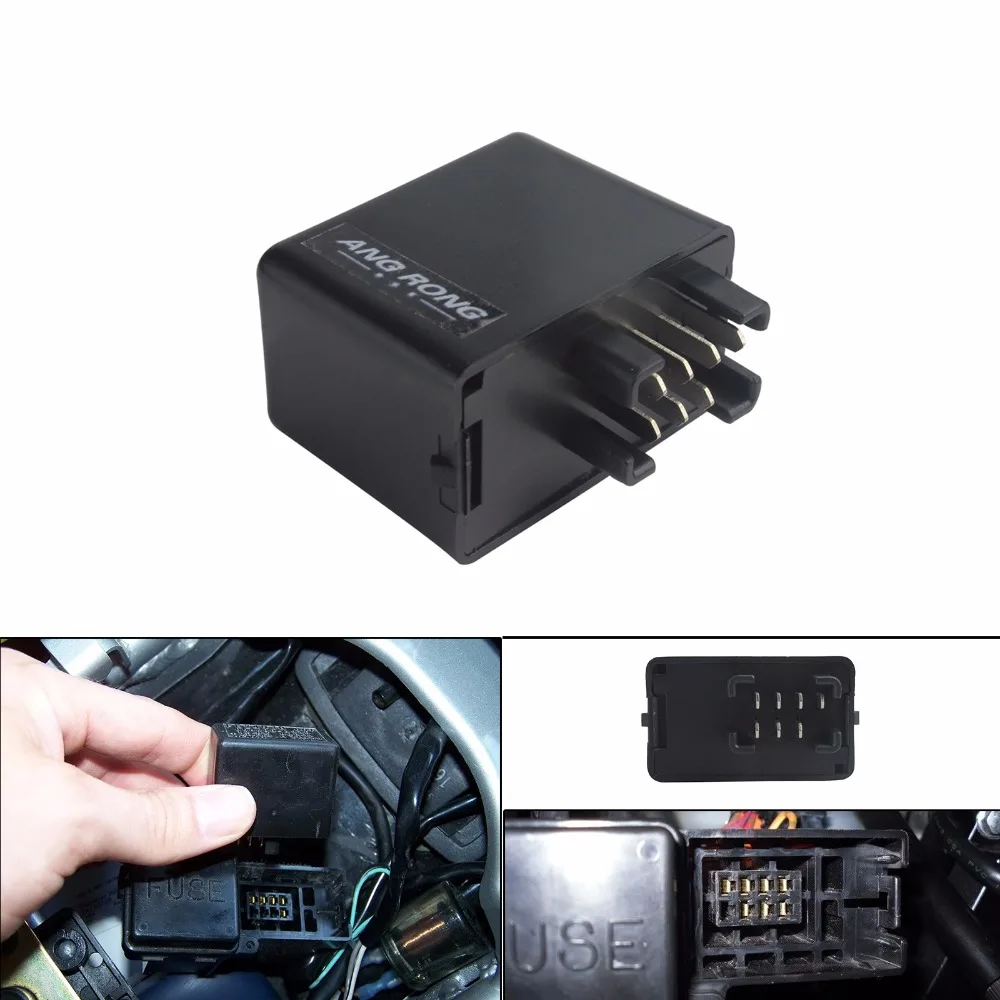 ANGRONG 7 Pin Светодиодный индикатор реле мигалки для Suzuki GSXR GSX 600 750 VL VZ 800 GS SV 1000 S(CA199