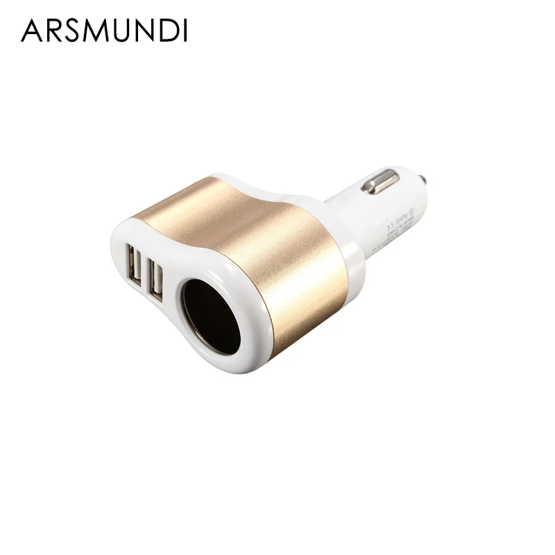 Универсальное автомобильное зарядное устройство 2 цвета новинка 12 В 1 А порта два