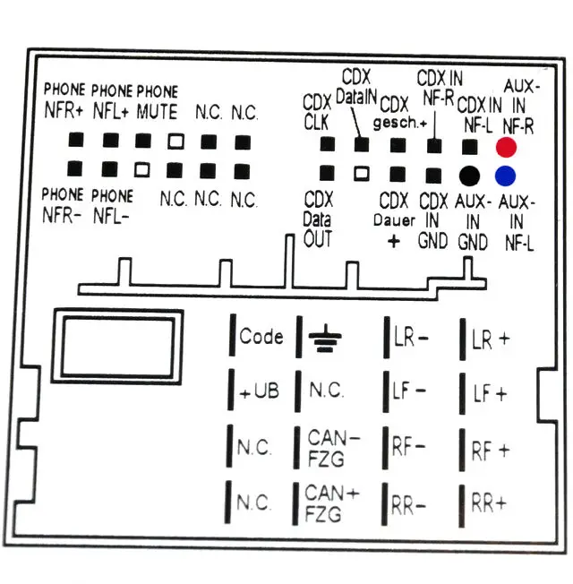 12 Pin AUX адаптер для V.W Volks. Wgen RCD200 RCD210 RCD300 RCD310 RNS300 RNS310 MFD2 CD радио