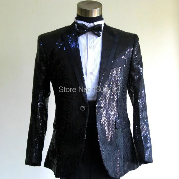 Новинка 2018 мужские костюмы для шоу с блестками свадебное платье жениха подружки