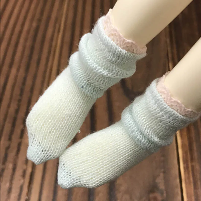 1 пара вязанных шерстяных коротких носков для кукол Blythe 1:6, носки для кукол Барби, носки для кукол Momoko OB Azone 1/6, аксессуары для кукол